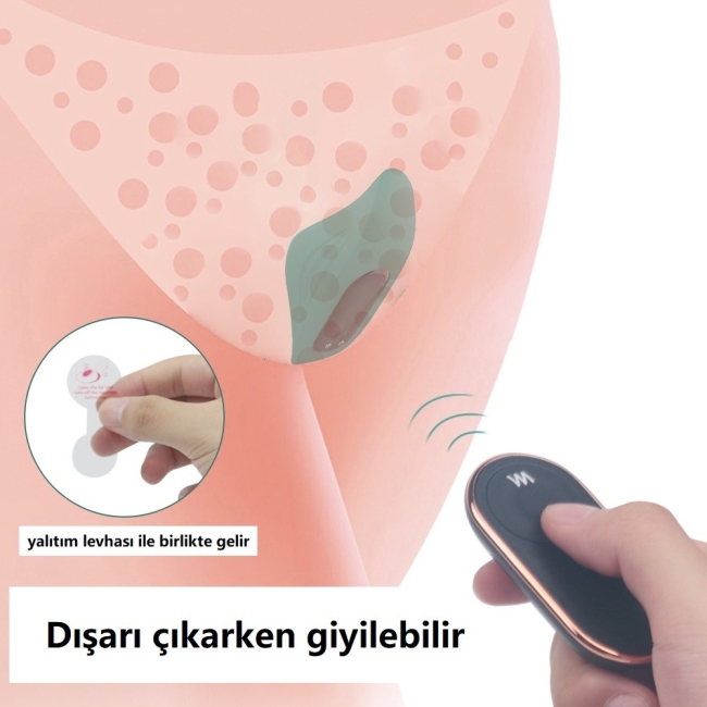 Manta 9 Fonksiyonlu Titreşimli Kumandalı Şarjlı Su Geçirmez Giyilebilen Vibratör