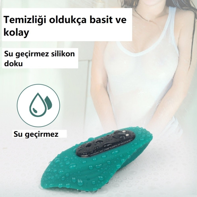 Manta 9 Fonksiyonlu Titreşimli Kumandalı Şarjlı Su Geçirmez Giyilebilen Vibratör