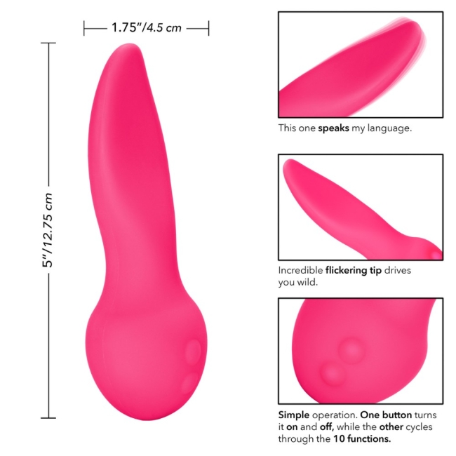 Mini Marvels Silicone Marvelous Flicker Titreşimli Lüx Vibratör