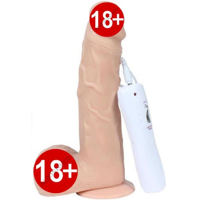 Mk 19 Cm Ultra Yumuşak Dönebilen Titreşimli Realistik Penis Dildo