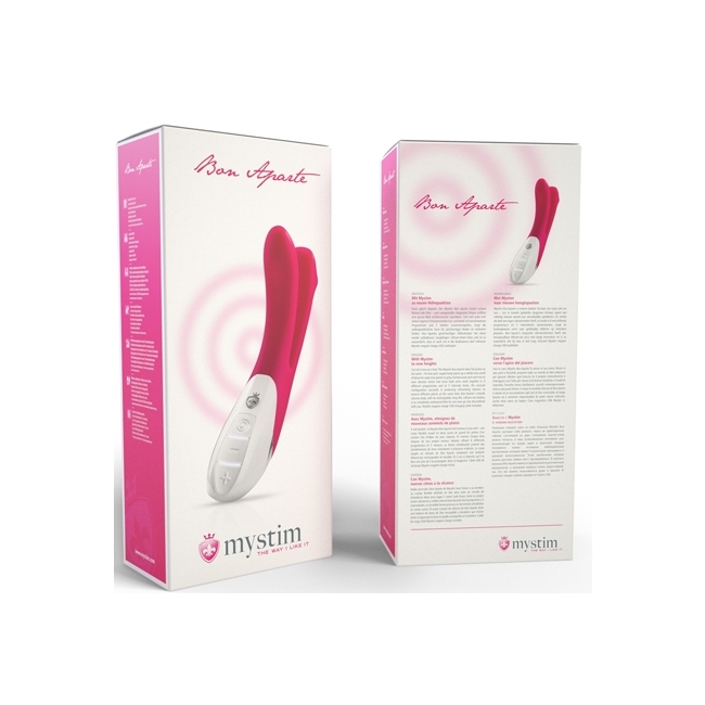 Mystim Bon Aparte Pink Çift Başlı 13 Modlu Titreşimli Vibratör 