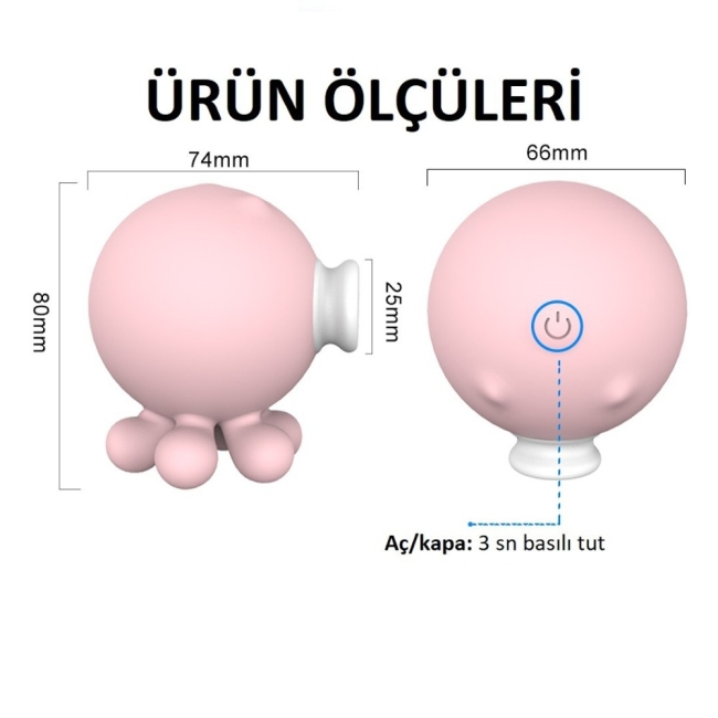 Octopi 9 Modlu Emiş Yapabilen Vibratör