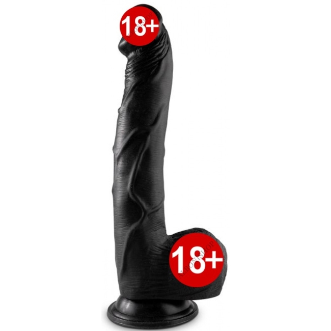 Paddys Cock 35 Cm Damarlı Yumuşak Dev Siyah Realistik Penis