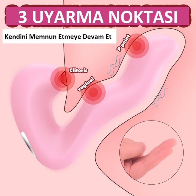 Finger 10 Modlu Titreşimli & 5 Emiş Modlu G-Bölgesi Klitoris Uyarıcı vibratör