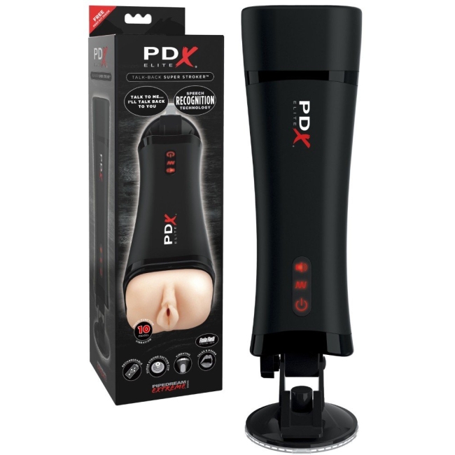 PDX Elite Talk Back Super Stoker Konuşabilen Titreşimli Süper Vajina Mastürbatör