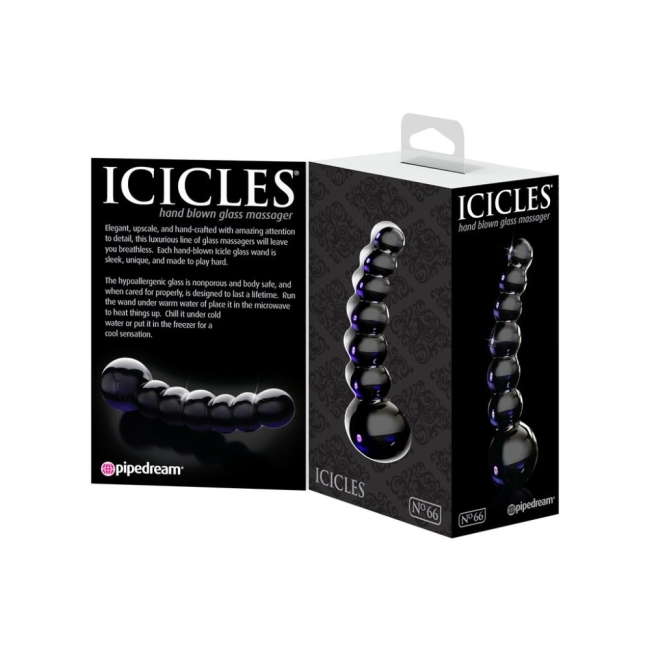 Pipedream Icicles No.66 Vajinal ve Anal Boğumlu Dildo