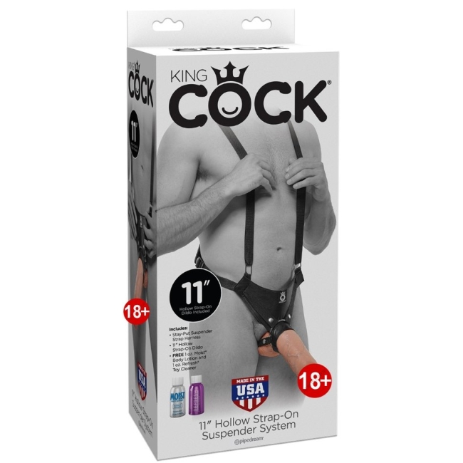 Pipedream King Cock 27 Cm Özel Askı Sistemli İçi Boş Kemerli Penis