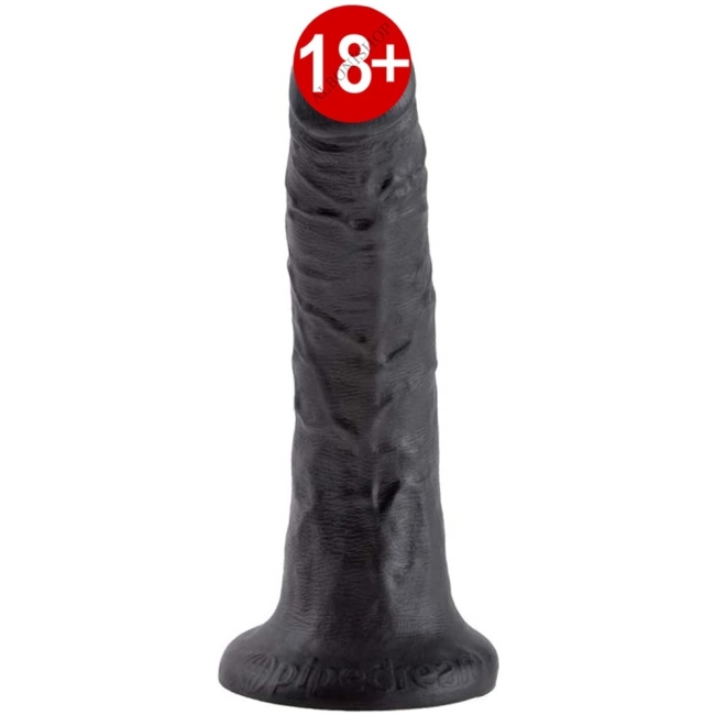 Pipedream King Cock 7 İnç Siyah Pealistik Penis Dİldo
