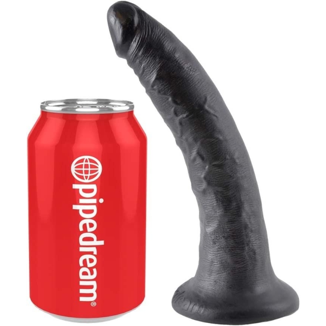 Pipedream King Cock 7 İnç Siyah Pealistik Penis Dİldo