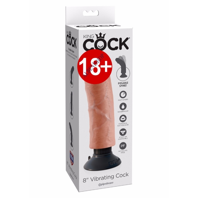 Pipedream King Cock Bükülebilir 20 Cm Realistik Vantuzlu Vibratör Dildo