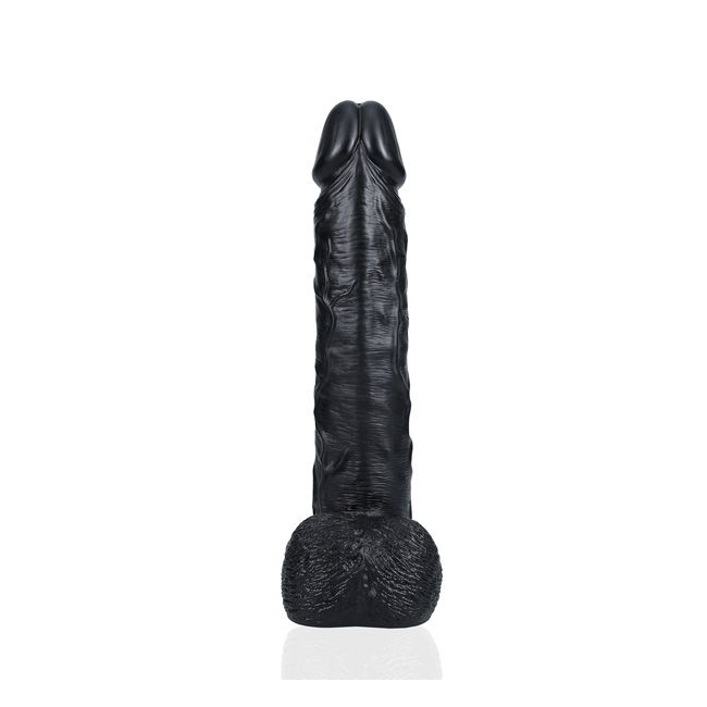 RealRock Extra Large Straight with Balls 38 Cm Kalın Dildo