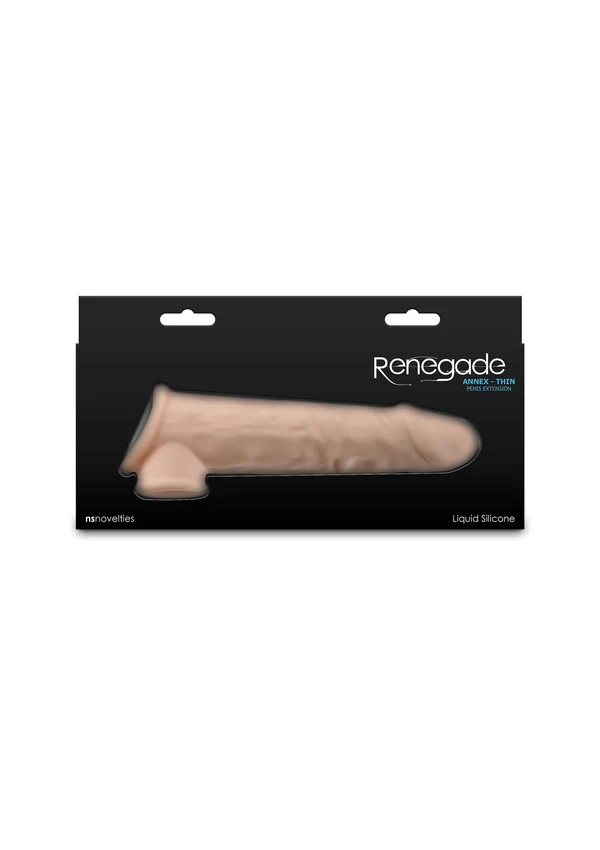 Renegade Annex Thin 19 Cm Testis Tutuşlu Gerçekçi Penis Kılıfı