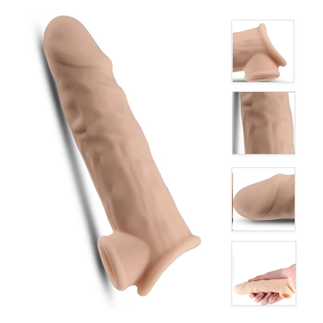 Renegade Annex Thin 19 Cm Testis Tutuşlu Gerçekçi Penis Kılıfı
