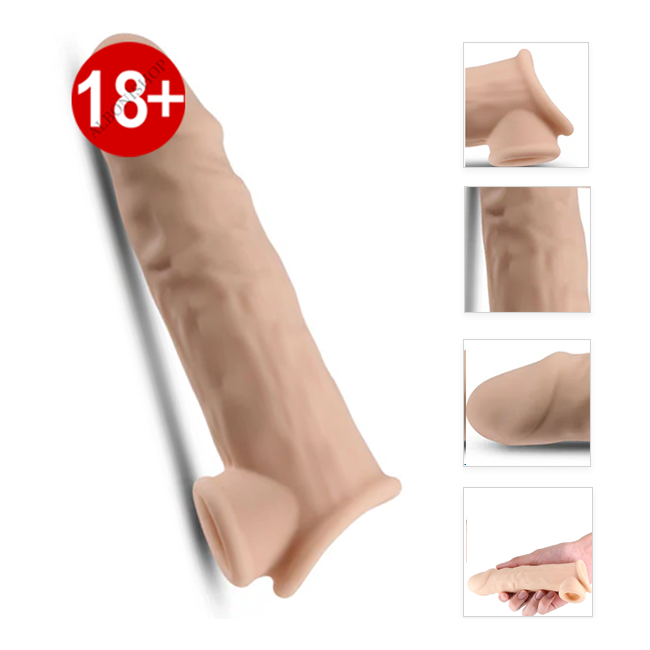 Renegade Annex Thin 19 Cm Testis Tutuşlu Gerçekçi Penis Kılıfı