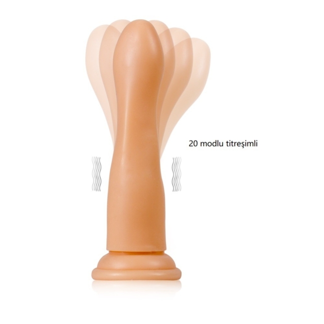 Robins Titreşimli 17 Cm Anal ve Vajinal Realistik Dildo Penis