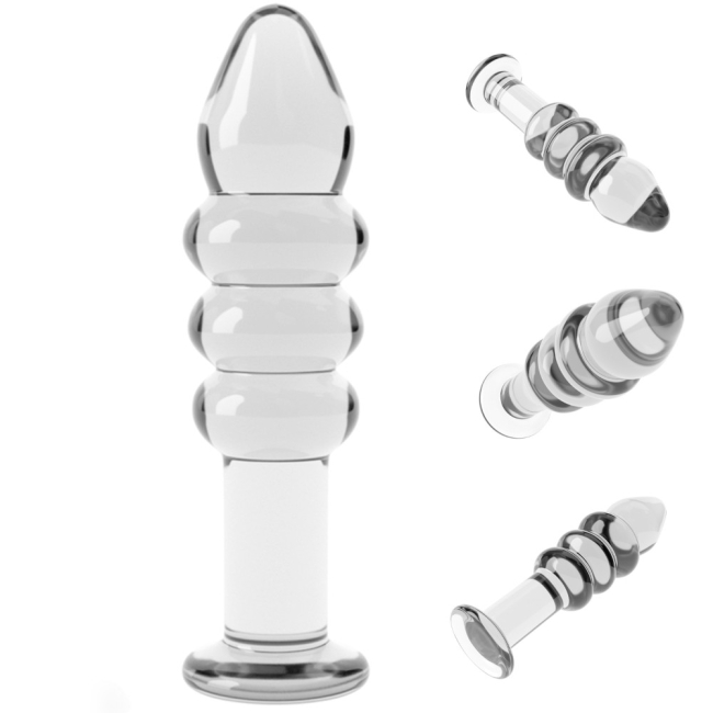 Romance Glass Boğumlu Cam Dildo