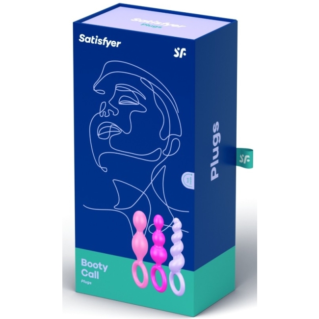 Satisfyer Booty Call Renkli Silikon 3 Lü Anal Set