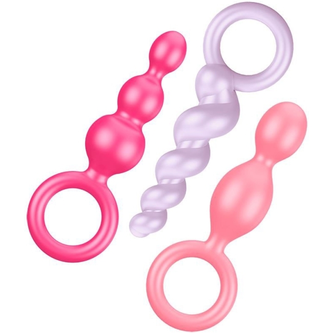 Satisfyer Booty Call Renkli Silikon 3 Lü Anal Set