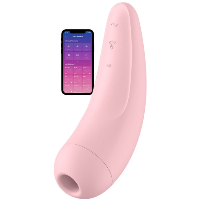 Satisfyer Curvy 2+ Pink Klitoris Stimülatörü ve App Kontrol Titreşimli Vibratör