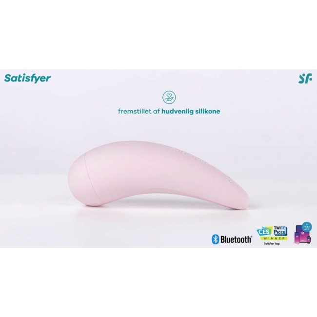 Satisfyer Curvy 2+ Pink Klitoris Stimülatörü ve App Kontrol Titreşimli Vibratör