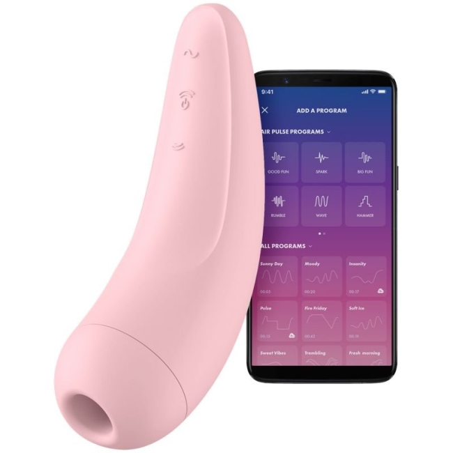 Satisfyer Curvy 2+ Pink Klitoris Stimülatörü ve App Kontrol Titreşimli Vibratör