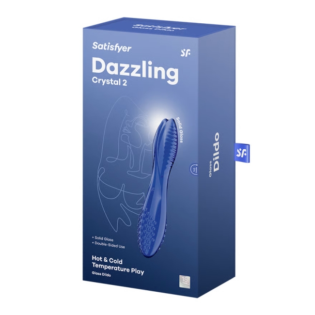 Satisfyer Dazzling Crystal 2 Mavi Cam Dildo