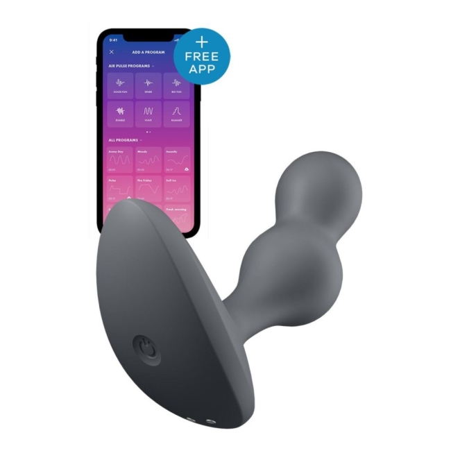 Satisfyer Deep Diver Grey App Kontrollü Güçlü Titreşimli Anal Plug Vibratör