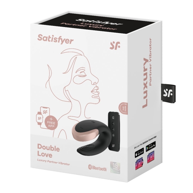 Satisfyer Double Love Black Telefon Kontrollü Çiftlere Özel Vibratör