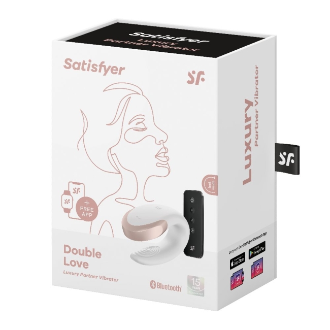 Satisfyer Double Love White Telefon Kontrollü Çiftlere Özel Vibratör