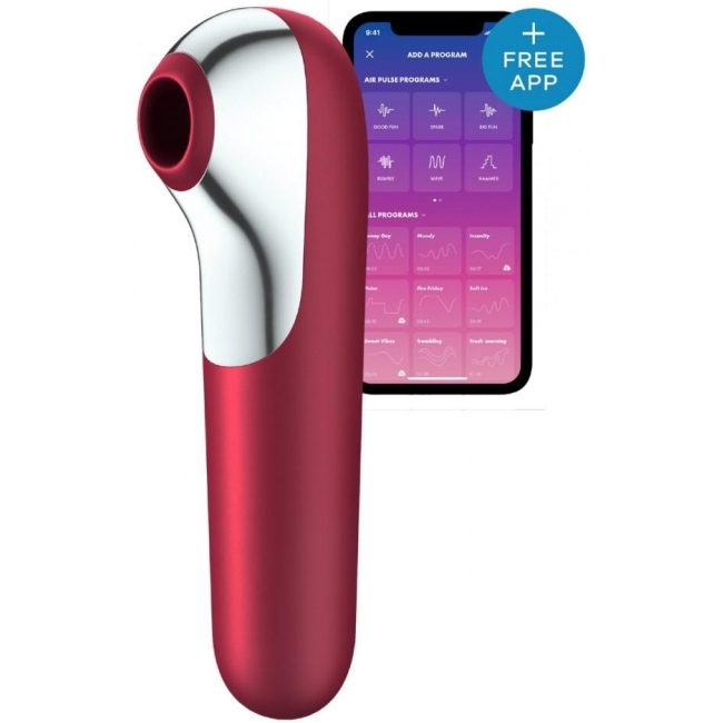 Satisfyer Dual Love 11 Modlu Titreşim ve Emiş Yapabilen Telefon Uyumlu Vibratör