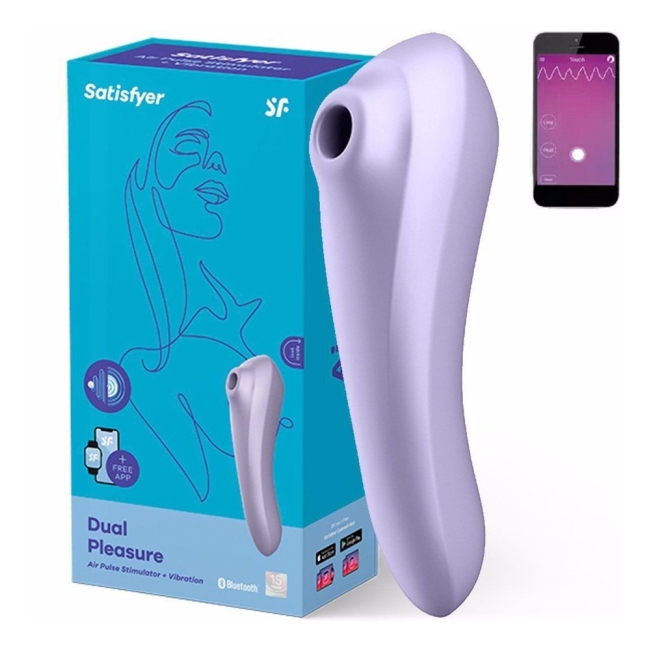 Satisfyer Dual Pleasure 11 Modlu Titreşim & 11 Emiş Modlu Telefon Uyumlu Vibratör