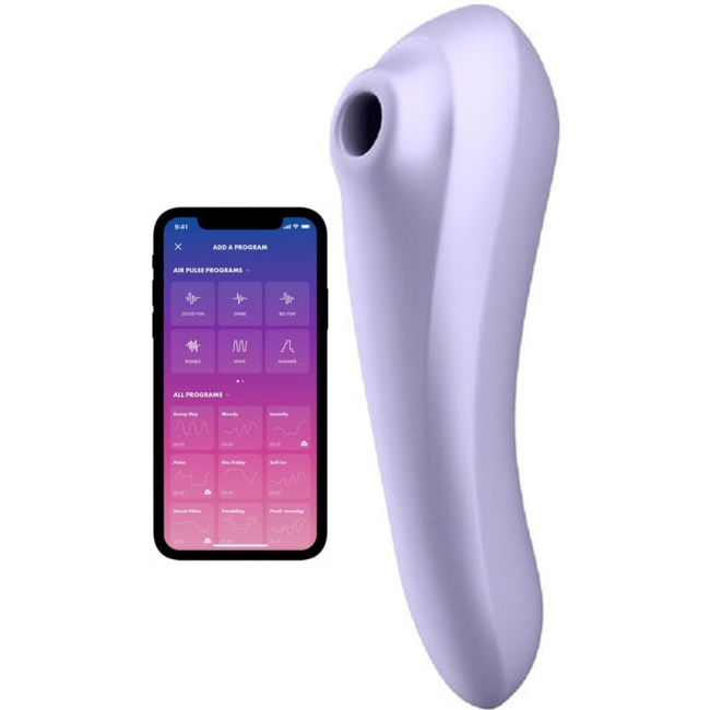 Satisfyer Dual Pleasure 11 Modlu Titreşim & 11 Emiş Modlu Telefon Uyumlu Vibratör