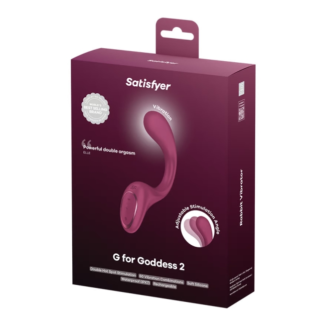 Satisfyer G for Goddess 2 G Bölgesi Uyarıcılı Vibratör Bordo