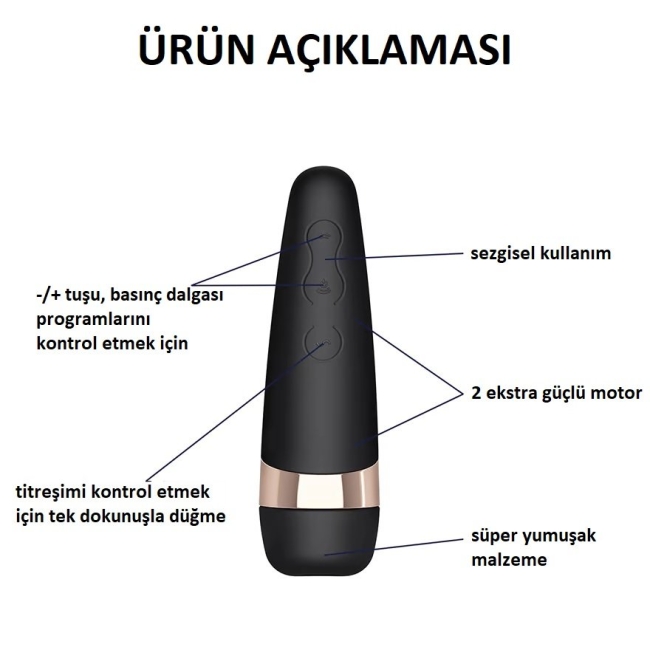 Satisfyer Pro 3+ Klitoral Smilasyon ve Titreşimli Vibratör