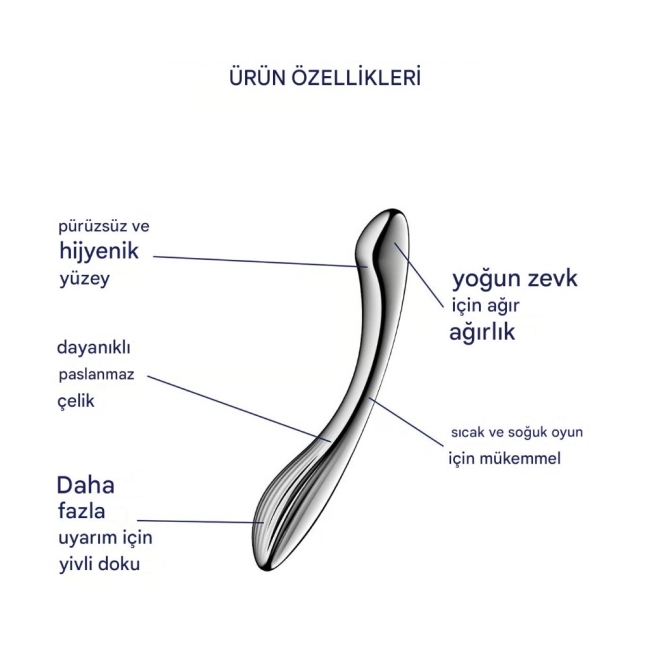 Satisfyer Pure Gravity 1 Çelik Dildo