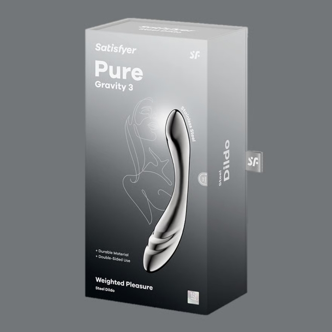 Satisfyer Pure Gravity 3 Çelik Dildo