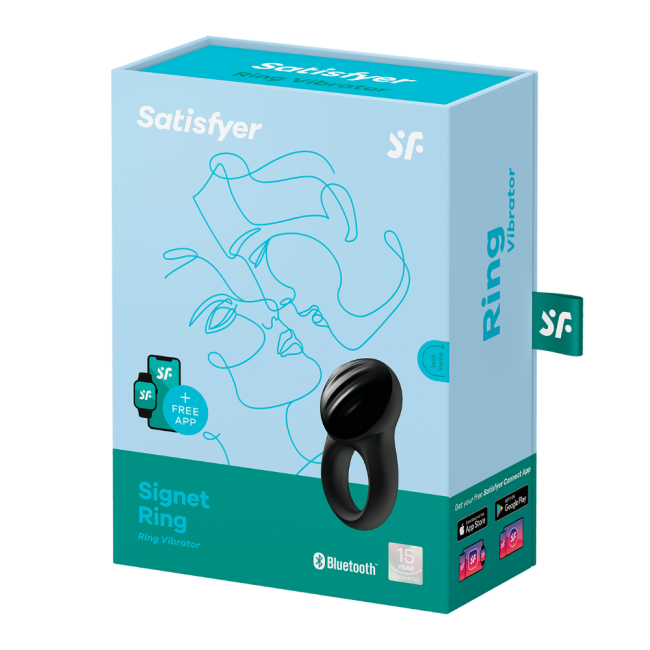 Satisfyer Signet Ring Telefon Kontrol Şarjlı Penis Halkası