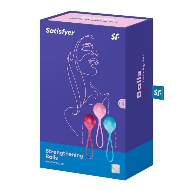 Satisfyer Strengthening Balls Yumuşak Silikon 3 Adet Kegel Egzersiz Top Seti