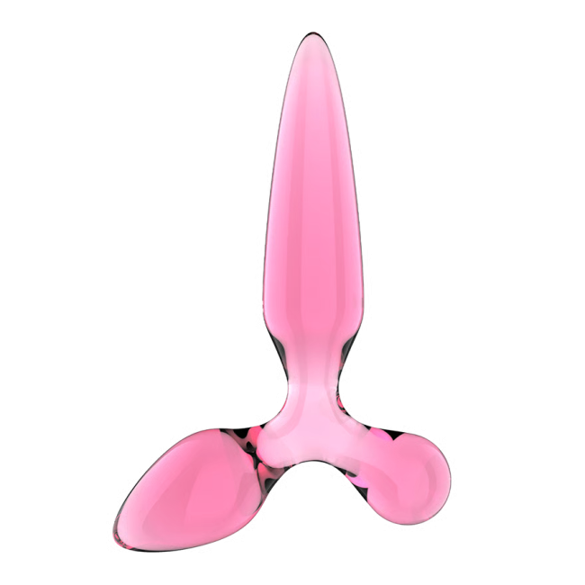 Satisfyer Triple Crystal 2 Pembe Cam Dildo