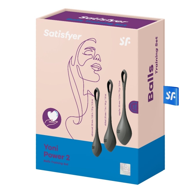 Satisfyer Yoni Power 2 Silikon 3 Adet Kegel Egzersiz Top Seti