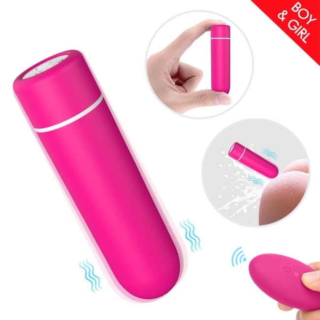 Seed-Rct 9 Modlu Titreşimli Kumandalı Su Geçirmez Mini Pembe Vibratör