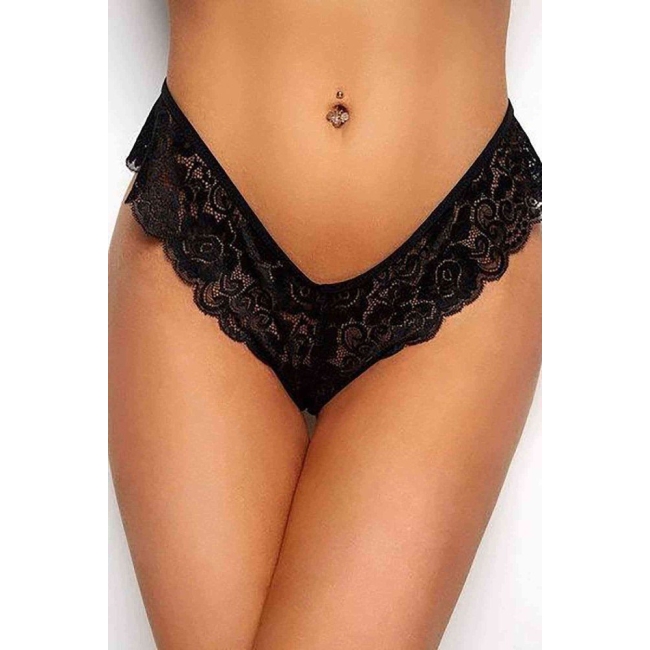 Seksi Dantel Külot Siyah