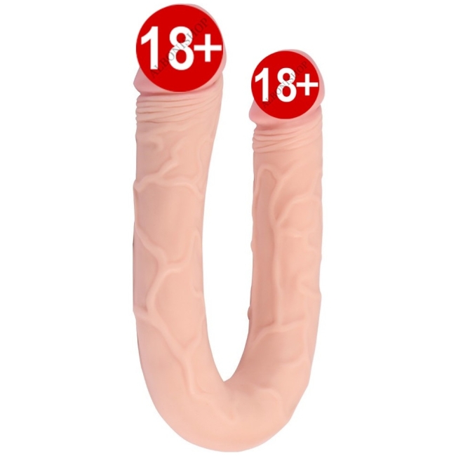 Shequ Harold 30 Cm Çift Başlı Ten Rengi Lezbiyen Penis