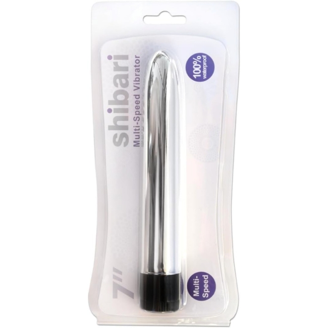 Shibari 17 Cm Multi-Speed Vibrator Silver
