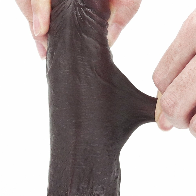 Sliding Hareketli Dış Yüzey Özel Seri Ultra Yumuşak 17 Cm Realistik Penis