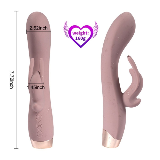 Soft Pürüzsüz Silikon 10 Farklı Titreşimli Şarjlı Lüks Tavşan Vibratör