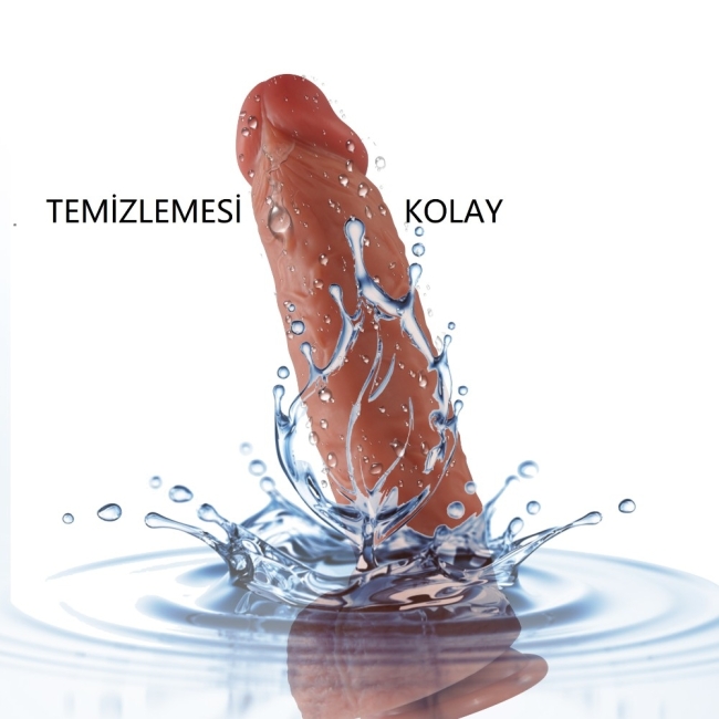 Spartacus 24 Cm Çift Katmanlı Ultra Yumuşak Dev Realistik Penis	