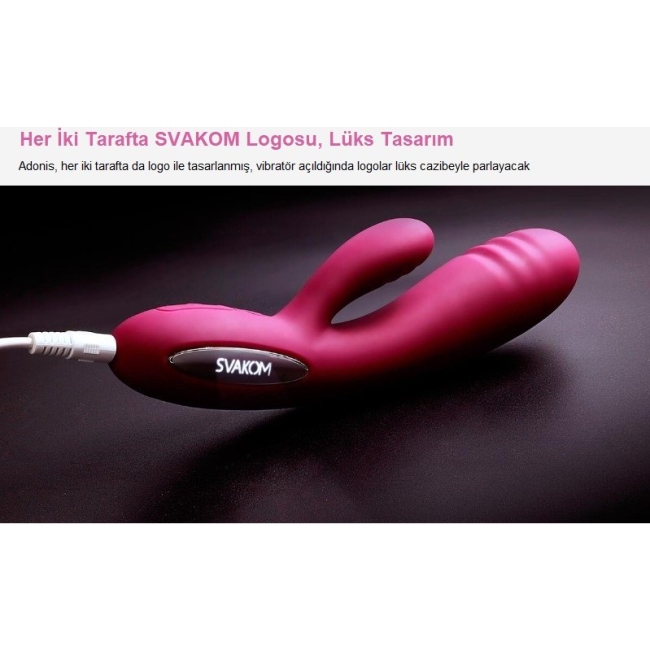 Svakom Adonis Usb Şarjlı Rabbit Vibratör (Kutusuz Sıfır Ürün)