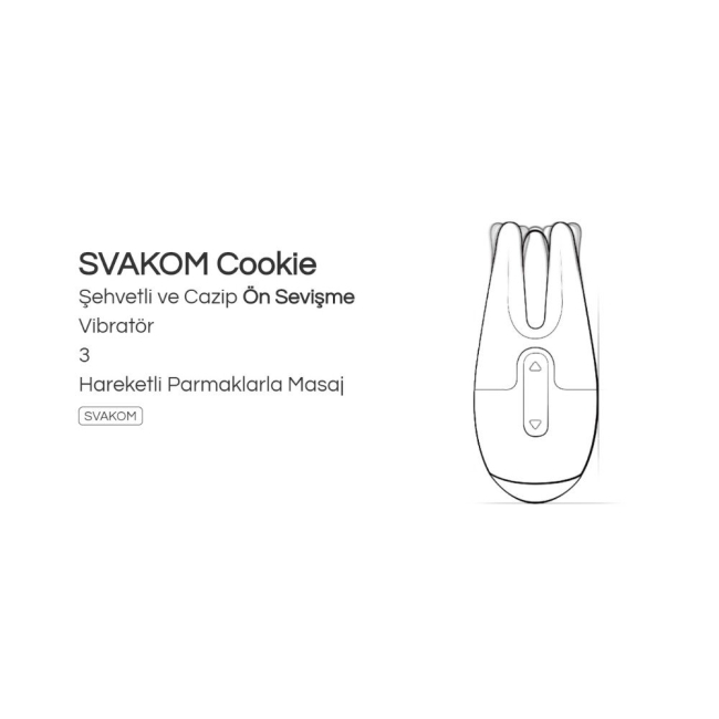 Svakom Cookie Usb Şarjlı Şehvetli Masaj Aleti ve Vibratör (Kutusuz Sıfır Ürün)