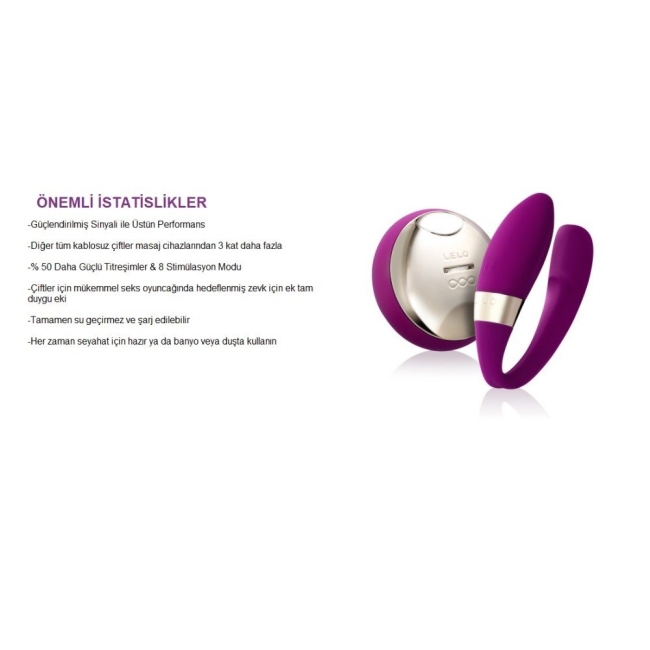 Lelo Tiani 2 Design Edition Cerise Giyilebilen Kumandalı Şarjlı Vibratör
